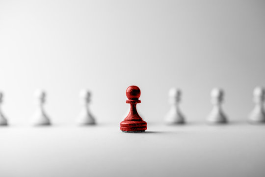 Chess business concept, leader & success