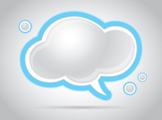 Abstract dialog cloud web background