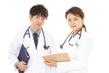 Fototapeta premium 笑顔の二人の医師