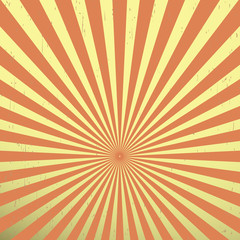 Vintage background rays of the sun. Vintage, grunge style. Label design a poster for text brown vector