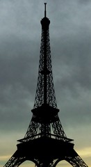 silhouette of the Eiffel Tower