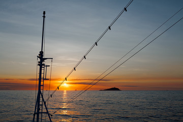 Sunset from the ship