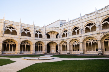 Fototapeta premium Jeronimos Monastery in Lisbon, Portugal
