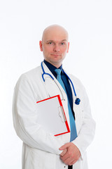 friendly young doctor with crossed arms