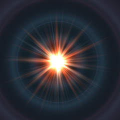 abstract Star background Beautiful rays of light
