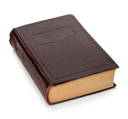 Old book isolated on a white background. Vintage