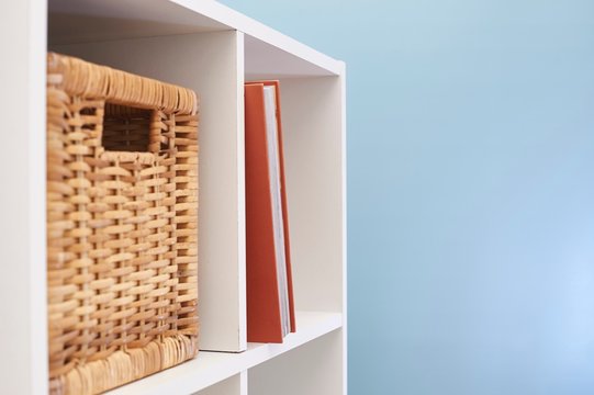 Simple White Book Case