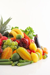 新鮮な野菜と果物