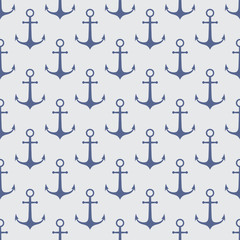 Vector seamless pattern with  anchors