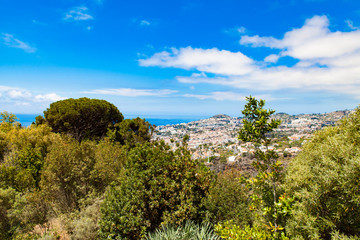 Fototapeta na wymiar panoramic view of Funchal in Madeira