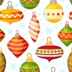 Cute christmas seamless pattern