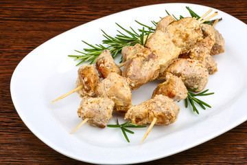 Chicken skewers