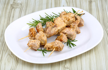 Chicken skewers