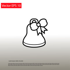 Christmas bell with bow