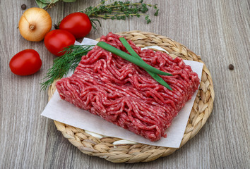 Raw minced meat