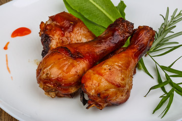 Roasted chicken legs