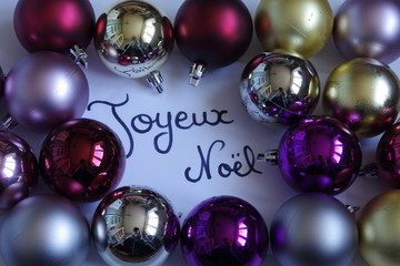 boules joyeux noël fête 