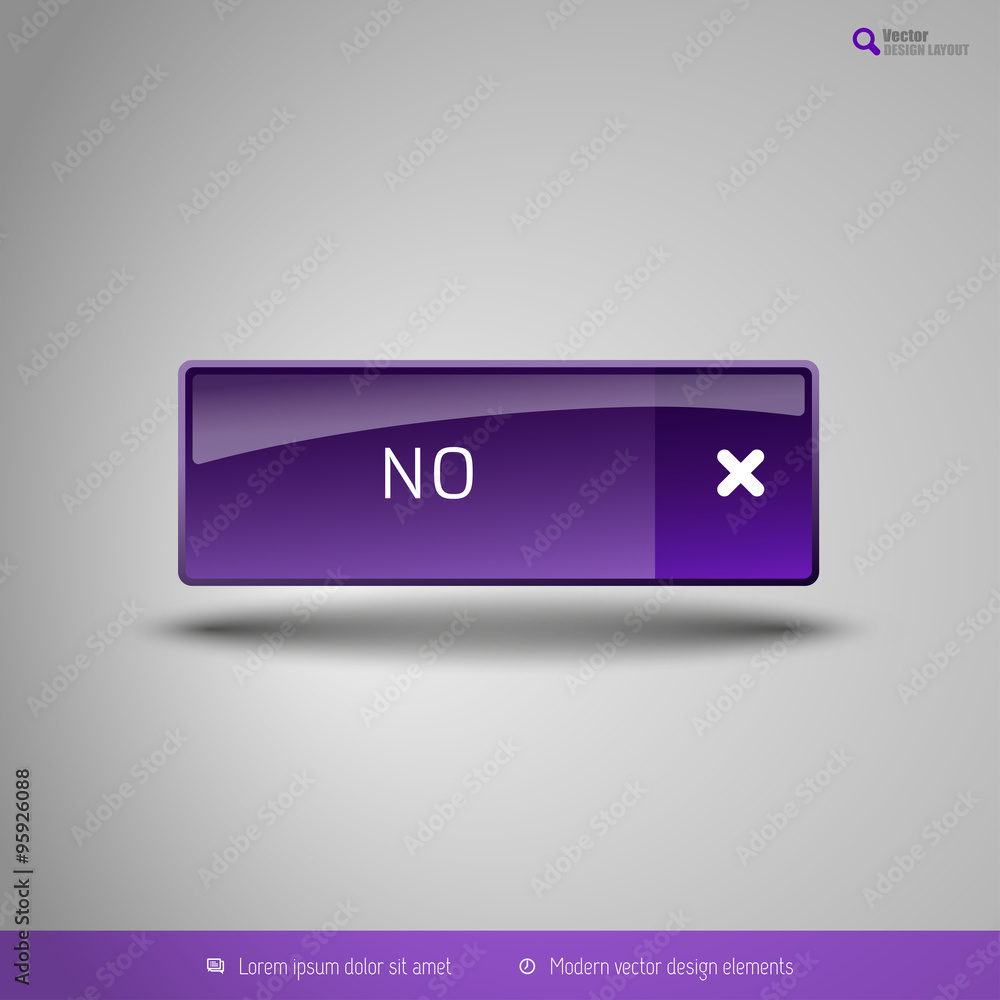Aufkleber simple button on the neutral gray background with icons. vector