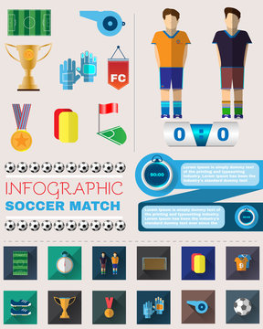 Infographic Soccer Match