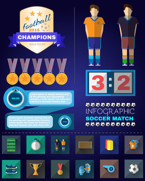 Infographic Soccer Match