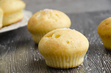 Boiled rice in a pot