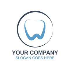 Dental Dentist Tooth Logo Icon Vector