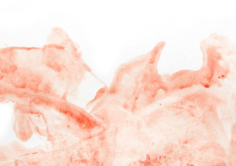 stain of blood on the white