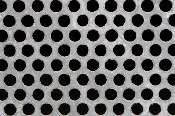 iron grid on a black background