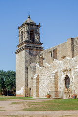 San Jose Church Tower / Interesting View of the Church Tower of the Historic San Jose Mission