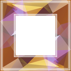 violet polygonal border