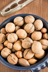 Walnüsse, Haselnüsse, Mandeln und Pekan Nüsse