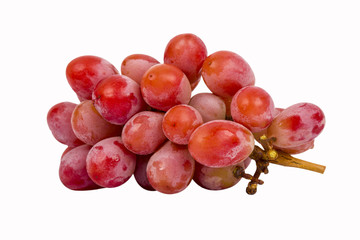 seedless red grape on isolated background