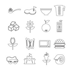 Set of web icons for website and communication
