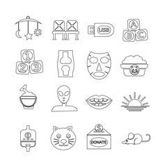 Set of web icons for website and communication