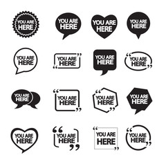 Obraz premium You are here icon