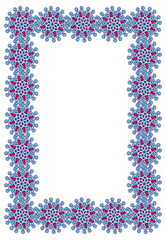 Beautiful blue lace frame