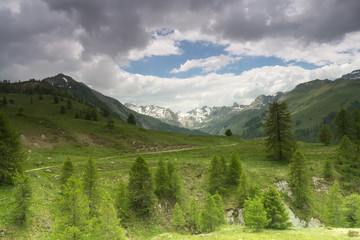 Naklejka premium Mountain landscape in France