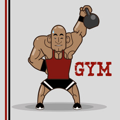 Obraz premium Gym and Fitness design 