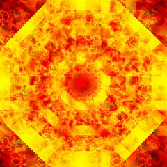 red - yellow computer graphic