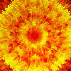 red - yellow computer graphic