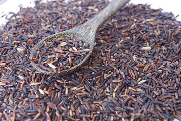 Closed up rice berry for healthy life style