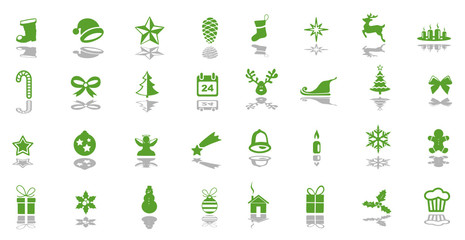 Weihnachten Kugel Icons