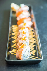 Salmon sushi roll
