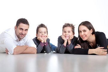 Glückliche Familie Porträt