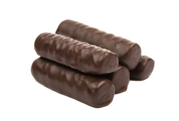 chocolate candies isolated