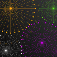 Abstract background from circle