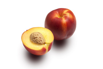 Nectarine whole and sliced