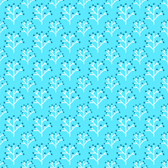 Floral winter pattern