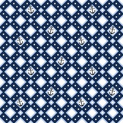 Geometric seamless pattern with anchors