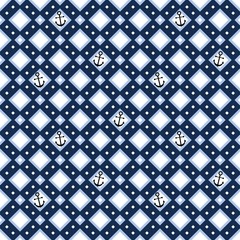 Geometric seamless pattern with anchors